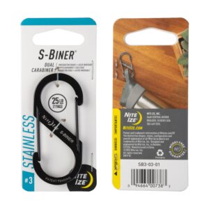 Nite Ize S-Biner #3 must black