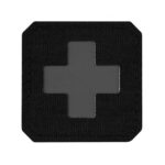 M-Tac Medic Cross Laser Cut Patch grey - black