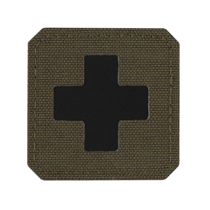 M-Tac Medic Cross Laser Cut Patch black - ranger green