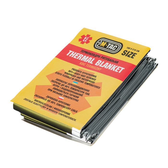 M-Tac Thermal Blanket packaging opened