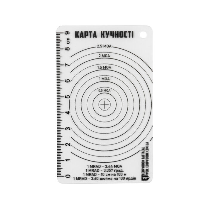 M-Tac Ecopybook Tactical Shot Accuracy Ruler