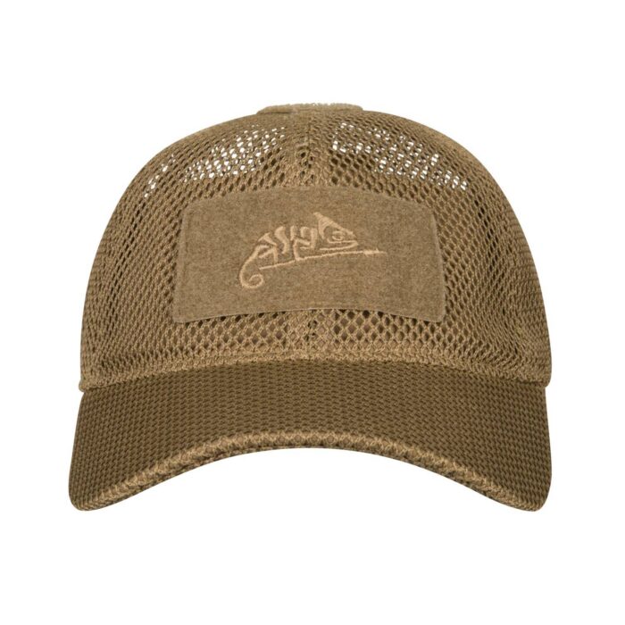 Helikon Tex Baseball Mesh Cap in Coyote Brown front view
