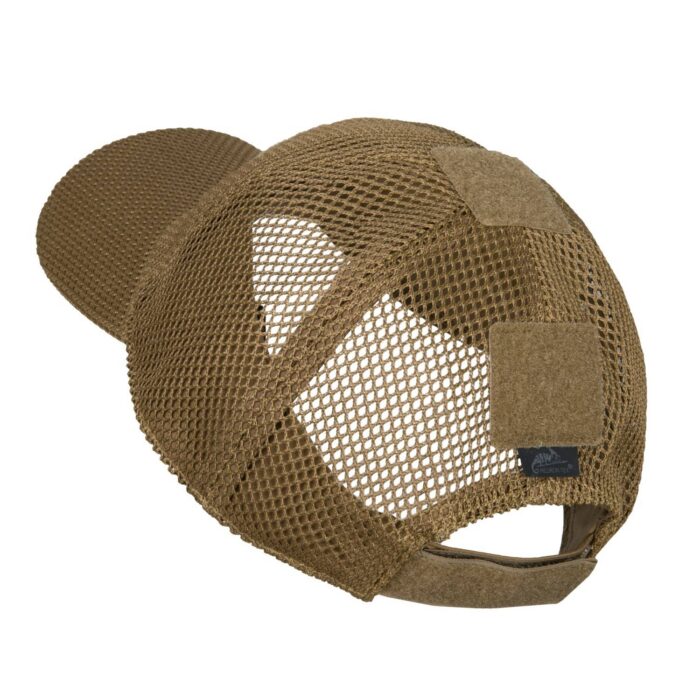 Helikon Tex Baseball Mesh Cap in Coyote Brown back side view