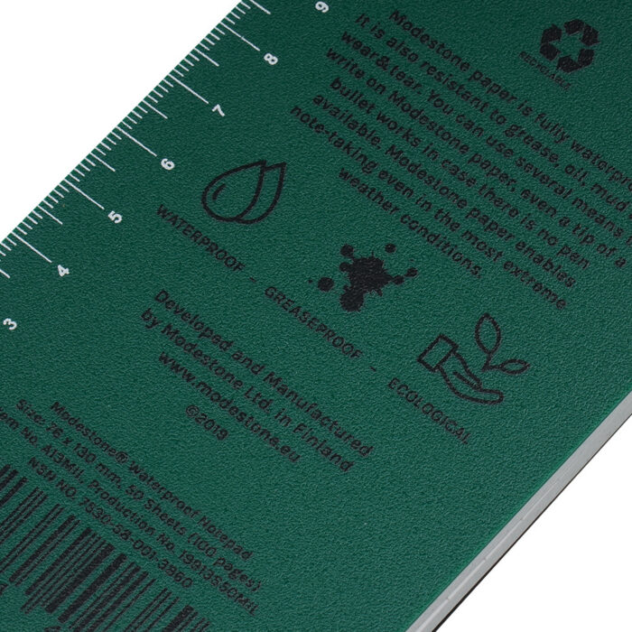 Modestone Waterproof Notebook A13MIL back