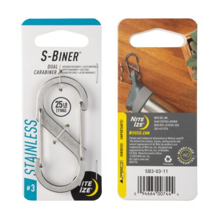 Nite Ize Carabiner S-Biner #3 in stainless