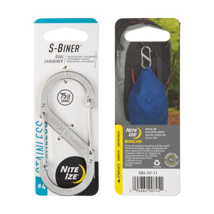 Nite Ize Carabiner S-Biner #4 in stainless